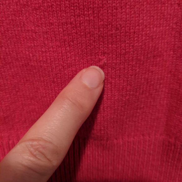 NWT Saks Fifth Ave Ruffle Sleeve Cashmere Sweater - Picture 4 of 6